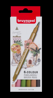 Bruynzeel Fineliner Marrakesh - sada 6ks (Bruynzeel Fineliner Marrakesh)