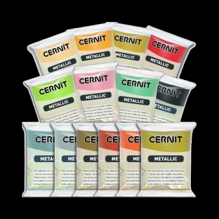 CERNIT Hmota Metallic 56g -  rôzne farby (polymérová modelovacia hmota)