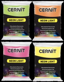CERNIT Hmota Neon 56g -  rôzne farby (polymérová modelovacia hmota)