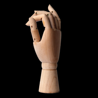 Drevená figúrka LENIAR HAND 15 cm - pravá ruka (Drevená figúrka LENIAR)