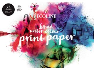 Ecoline Watercolour Print Paper A4, 150g, 75 listov (Ecoline Watercolour)