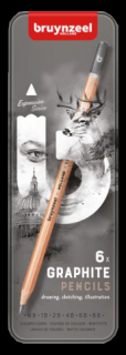Grafitové ceruzky Bruynzeel Expression - sada 6ks (Grafitové ceruzky)