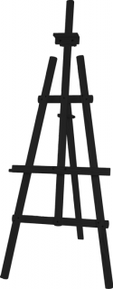 Isabel Medium Black Maliarsky stojan ateliérový