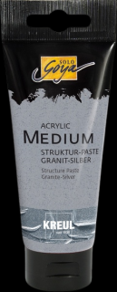 Kreul Štruktúrovacia pasta Solo Goya Granite-Silver 100 ml
