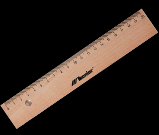 LENIAR Drevené pravítko 20 cm s kovovou vložkou (LENIAR Drevené pravítko)