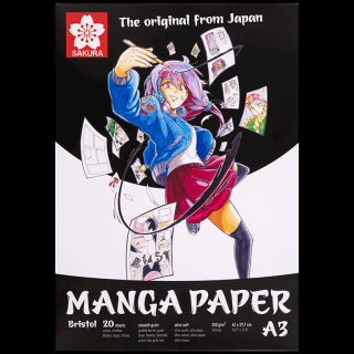Manga sketch book - A3, 20 listov (Skicár Manga Sakura 20 listov (250)