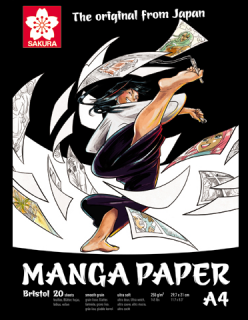 Manga sketch book - A4, 20 listov (Skicár Manga Sakura 20 listov (250)