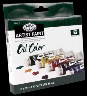 Olejové farby Royal Langnickel - 6 x 21 ml (Sady olejových farieb Royal)