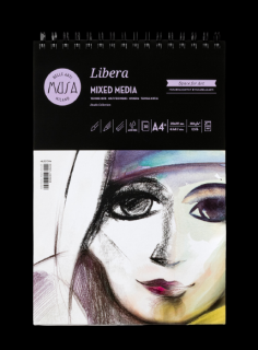 Papier Mix Media MUSA Libera 30 listov - 250g - rôzne veľkosti (Blok)