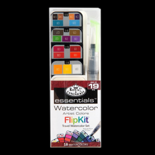 Royal Langnickel FlipKit cestovné akvarelové farby - 19 ks (Royal)