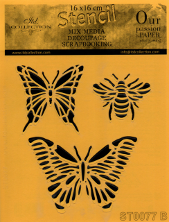 Šablóna z fólie - MOTÝLE 1 (Šablóna z fólie - MOTÝLE 1)