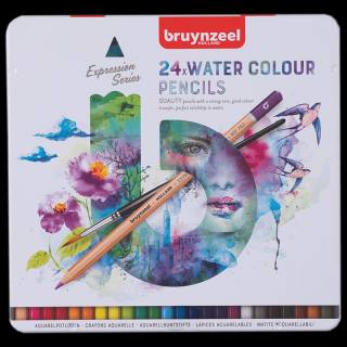 Sada akvarelových ceruziek Bruynzeel Expression - 24ks (Bruynzeel)