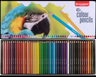 Sada farebných ceruziek Bruynzeel - Papagáj - 45ks (Bruynzeel farebné)