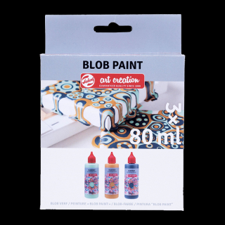 Sada farieb Art Creation Blob Paint Mint - 3 x 80 ml (Sada farieb Art)