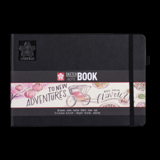 Sakura Blok na skicovanie s krémovo bielymi papiermi 21x14,8cm, 140g, 80 listov ()