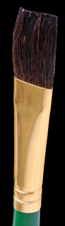 Štetec pre olej/akryl/akvarel/gvaš Royal R60 s vlasmi biela štetina- plochý ()