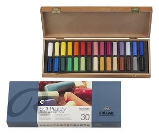 Suchý Pastel REMBRANDT - sada 30 polovičných pastelov box (Royal Talens)