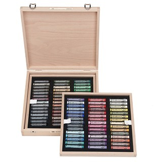 Suchý Pastel REMBRANDT - sada 90 pastelov krajinka box (Royal Talens)