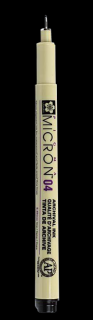 Technické pero SAKURA Pigma Micron® - 0,4 mm čierne (Mikrónové perá)