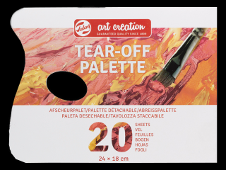 Trhacia paleta Talens ArtCreation - oválna (Veľkosť 180 x 240 mm)