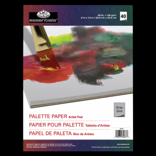 Vytrhavacia paleta so sivými papiermi na olej/akryl Royal & Langnickel 40 listov ()