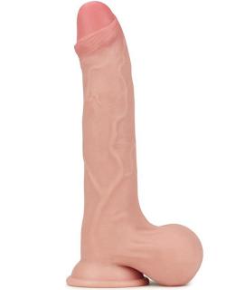 Lovetoy Sliding Skin Dual Layer Dong Whole Testicle (24cm)
