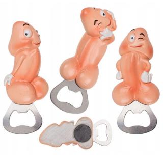 ORION Metal bottle opener penis with magnet