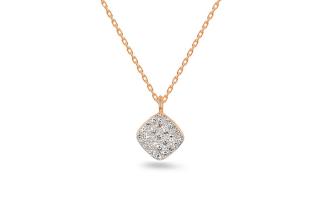 Briliantový náhrdelník z ružového zlata 0.040 ct Paula IZBR906R