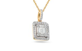 Briliantový prívesok s baguette diamantmi Iker IZBR146R