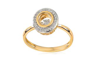 Briliantový prsteň 0.160 ct Dancing Diamonds IZBR546Y