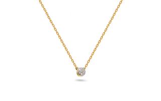 Decentný diamantový náhrdelník Zoya, 14K IZBR890