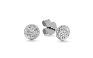 Diamantové náušnice Nathalie, biele zlato, 14K IZBR526AN