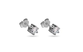 Diamantové náušnice Vanda, biele zlato, 14K ALBR072A