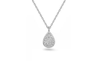 Diamantový náhrdelník 0,060 ct Kvapka IZBR907AHR