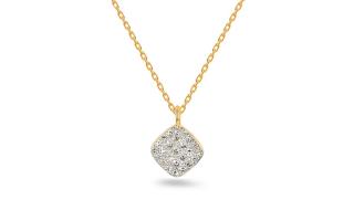 Diamantový náhrdelník Paula, žlté zlato, 14K IZBR906