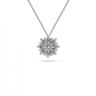 Diamantový prívesok Aurora Bloom, biele zlato KU3106AP