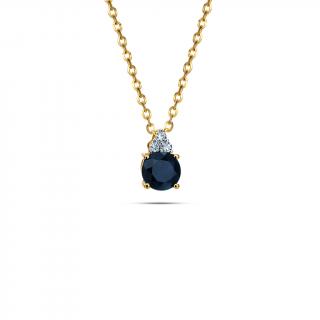Diamantový prívesok Ina so zafírom 0,61ct KU2118P