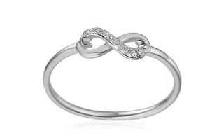 Diamantový prsteň 0,020 ct Infinity IZBR240A