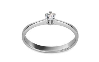 Diamantový zásnubný prsteň 0,050 ct ALBR119A