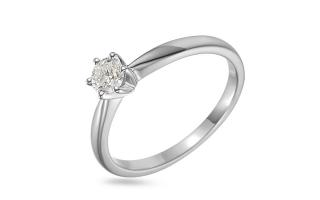 Diamantový zásnubný prsteň Madalyn, biele zlato IZBR1229A