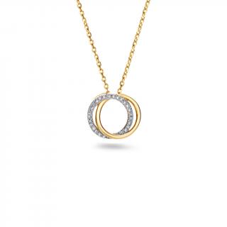 Elegantný diamantový prívesok 0,07ct Nikoll, žlté zlato KU3102P