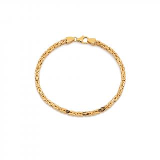 Elegantný zlatý náramok Kráľovský vzor 3,5 mm IZ18066N