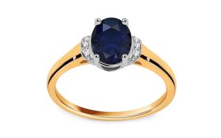 Exkluzívny zafírový prsteň 1,55 ct s diamantmi ROYBR116AY