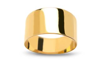 Hladký zlatý dámsky prsteň IZ25433