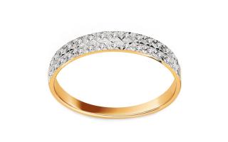 Iskrivý briliantový prsteň Zara, 14K ROYBR186