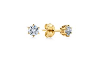 Jemné náušnice s lab-grown diamantmi Reed KU1734N