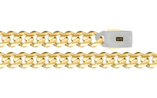 Monaco Chain Classic Plain Pavé lock 6,5 mm IZ29437