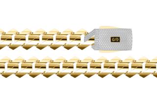 Monaco Chain Edge Plain Pavé lock 9,5mm IZ30144