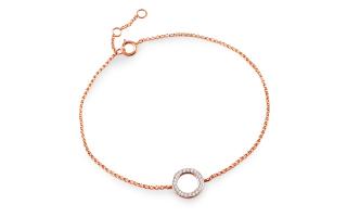 Náramok s diamantovým krúžkom 0,060 ct karma IZBR329RN
