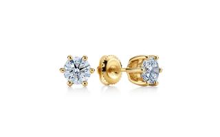 Náušnice s lab-grown diamantmi Novalee KU1726N
